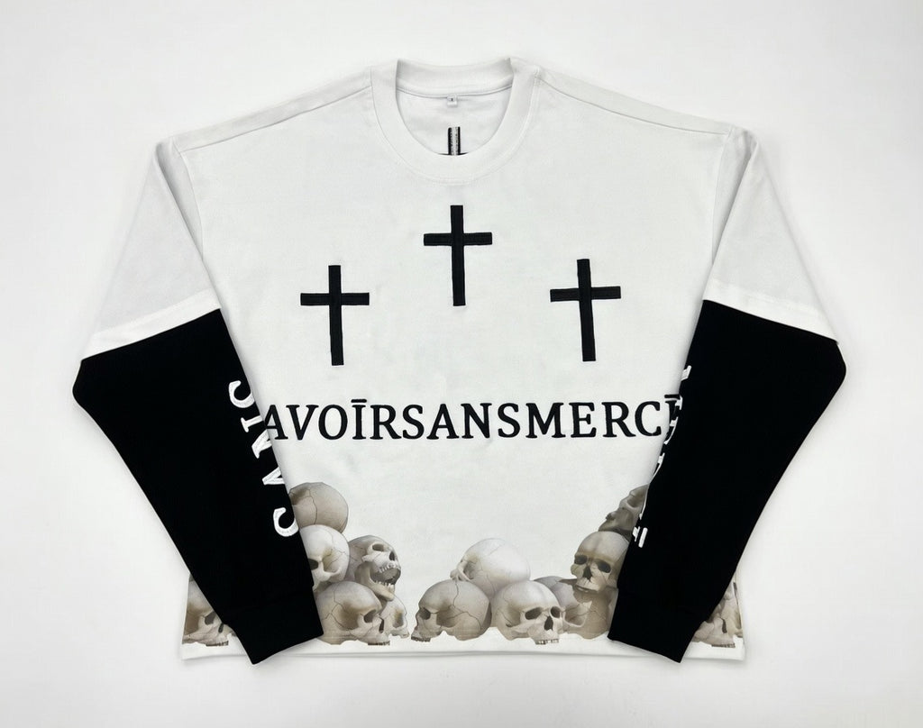White Everlasting Lyfe Double Layered Thermal Shirt