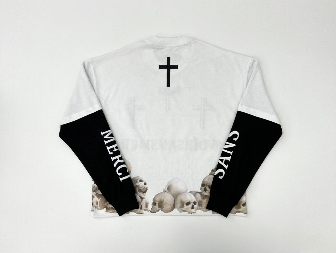White Everlasting Lyfe Double Layered Thermal Shirt