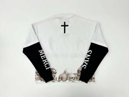 White Everlasting Lyfe Double Layered Thermal Shirt