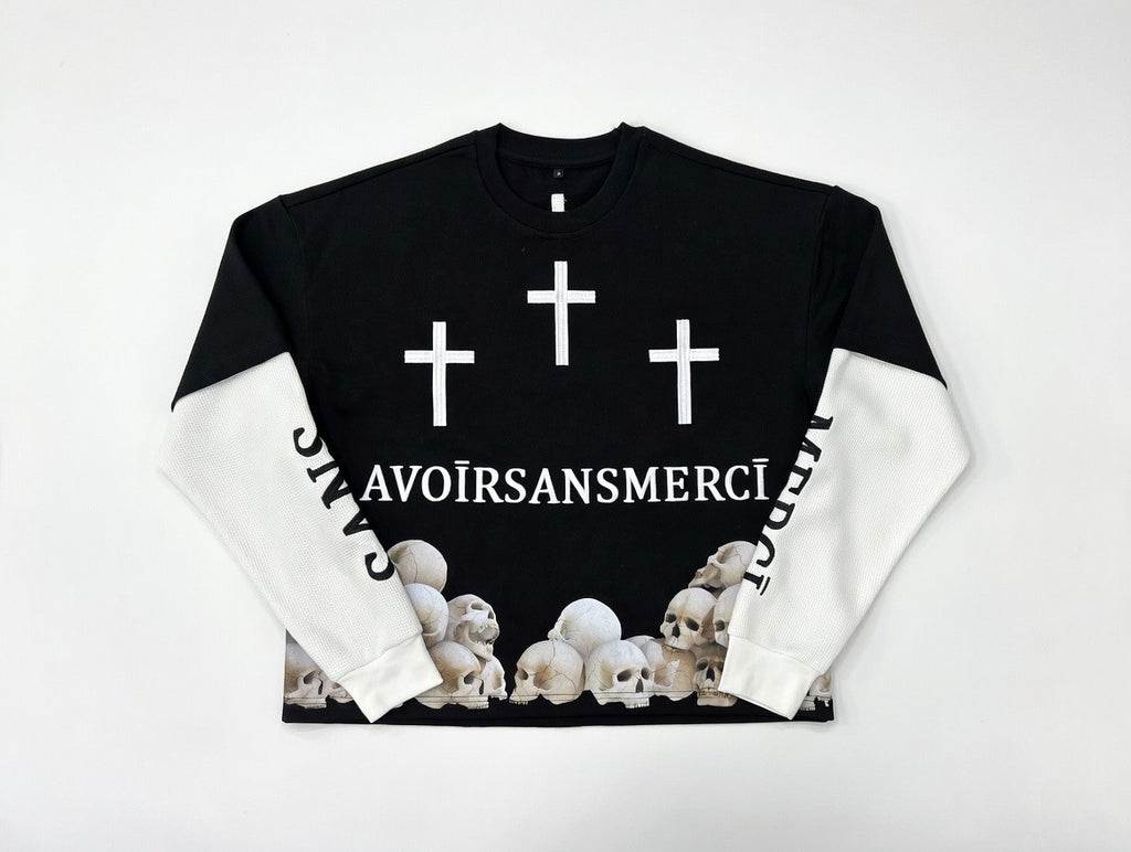 Black Everlasting Lyfe Double Layered Thermal Shirt